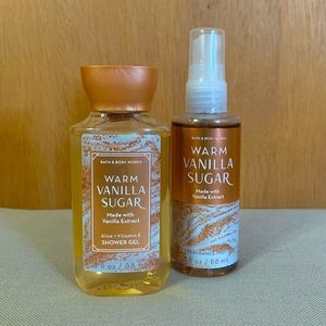 Warm Vanilla Sugar Body Wash and Body Spray Travel Set